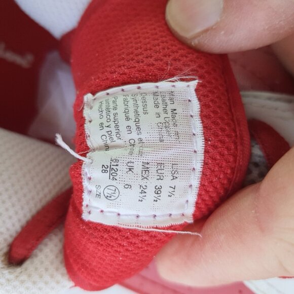 Champion Walking / Running Shoes White/red Vintage - Picture 10 of 16